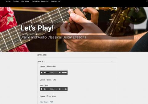 Let'sPlay! level one website page