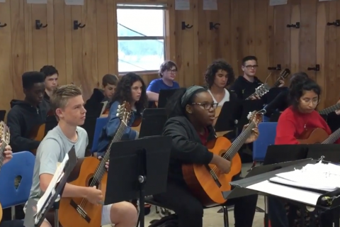 McCallum Fine Arts Academy's Beginning Guitar Ensemble